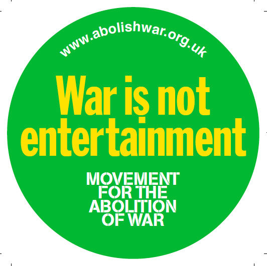 War is NOT Entertainment sticker sheet
